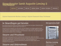 Steuerberater Lensing & Teichmann website screenshot