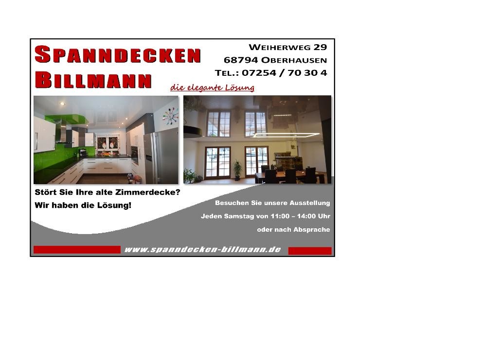 Spanndecken Billmann Logo