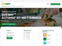 Website Screenshot Subway