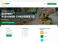 Website Screenshot Subway