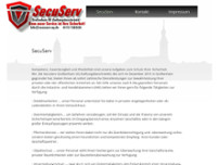 SecuServ Großenhain UG (haftungsbeschränkt) website screenshot