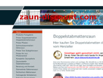 Doppelstabmattenzaun Hersteller ZAUNDISCOUNT website screenshot