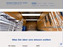 Website Screenshot Spedition Gilgen & Co. GmbH