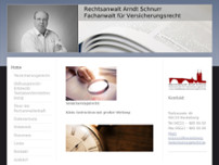 Rechtsanwalt Arndt Schnurr website screenshot