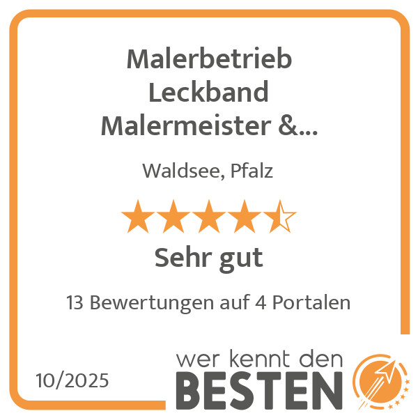 Bilder Malerbetrieb Leckband Malermeister & Stuckateurbetrieb