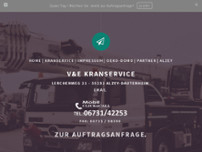 Screenshot for http://vue-kranservice.de
