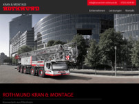 Rothmund GmbH Kran und Montage website screenshot