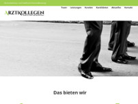 Arztkollegen - Medical and Care Recruiting website screenshot