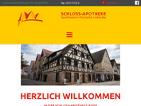 Schloss Apotheke website screenshot
