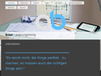 braun project engineering GmbH website screenshot