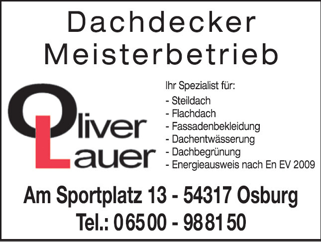 Oliver Lauer Dachdeckerbetrieb Logo