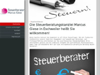 Steuerberater Marcus Giese website screenshot