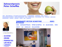 ZAHNARZT PETER SCHEFFKE website screenshot