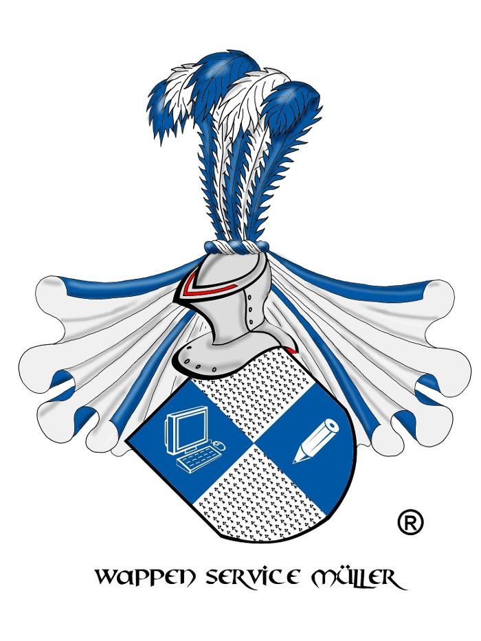 Wappen Service Müller, Familienwappen Logo