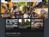 Helmut Nader Recycling Containerdienst Autorecycling website screenshot
