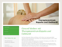 Therapiezentrum Kapuhs und Gebhardt website screenshot