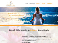 In Balance Naturheilpraxis website screenshot