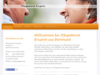 Ambulanter Pflegedienst Krupnin website screenshot