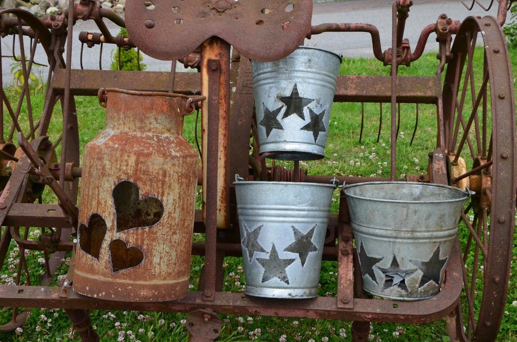 Bilder Blech im Garten