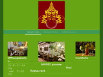 Restaurant GinDee-YooDee website screenshot