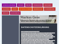 Markus Gese Versicherungsmakler website screenshot