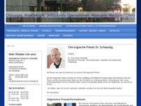 Chirurgische Praxis Dr. Schaudig website screenshot