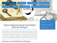 Screenshot for http://www.kurtz-detektei-erfurt.de