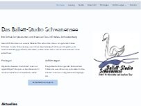 Website Screenshot Ballett-Studio Schwanensee