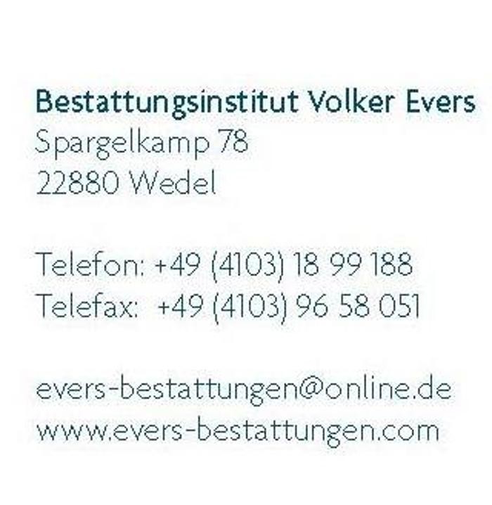 Bilder Bestattungsinstitut Volker Evers