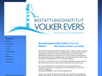 Bestattungsinstitut Volker Evers website screenshot