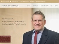 Website Screenshot Kanzlei Rechtsanwälte Lothar Zimansky und Partner