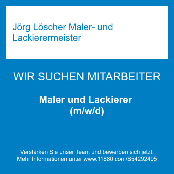 Bilder Jörg Löscher Maler- und Lackierermeister