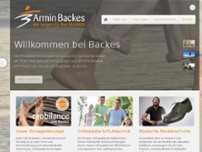 Armin Backes Orthopädieschuhtechnik website screenshot