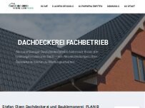Website Screenshot Stefan Olsen Dachdeckerei und Bauklempnerei Plan B