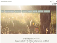 Bestattungen Kubieniec website screenshot