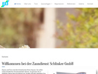 Zaundienst Schlinker GmbH website screenshot