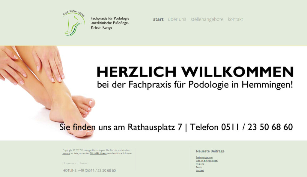 Bilder Fachpraxis für Podologie - med. Fußpflege - Frau Kristin Runge