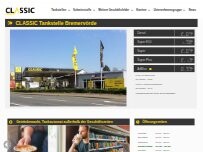 Website Screenshot CLASSIC Tankstelle