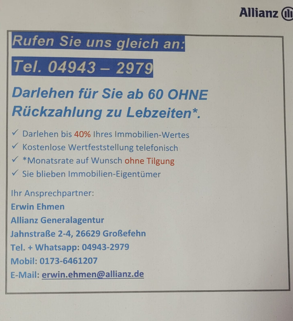 Bilder Allianz Generalagentur Erwin Ehmen