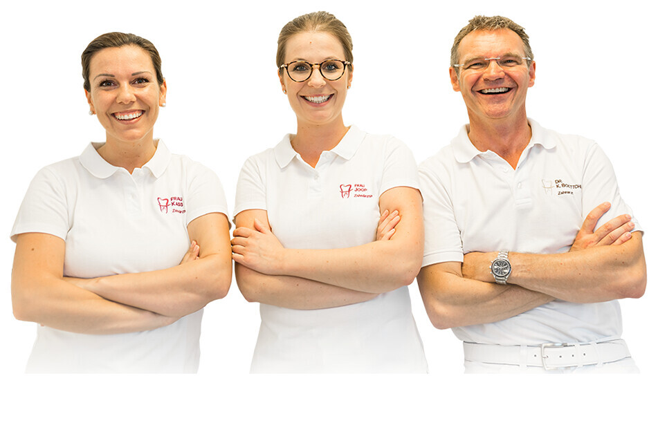 Bilder Zahnfreunde Hameln Dr. Anna Joop, Shirin Kass, Maximilian Gümpel und Dr. Klaus Boettcher