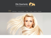 Die Haartante Haarverlängerung website screenshot