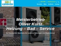Website Screenshot Oliver Kurtz Installateur- und Heizungsbaumeister