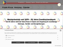 Website Screenshot Frank Klose Heizung Klose