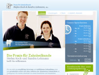 Praxis für Zahnheilkunde Stefan Koch & Sandra Lehmann website screenshot