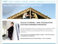 Baulohn-Kompetenzcentrum Isolde Stiebing website screenshot