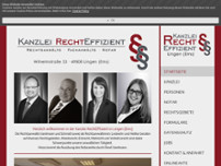 Kanzlei RechtEffizient - Rechtsanwälte Fachanwälte Notar website screenshot