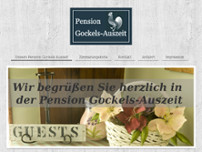 Pension Gockel website screenshot