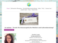 Praxis Global Healing website screenshot