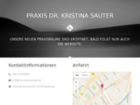 Dr. med. Kristina Sauter website screenshot