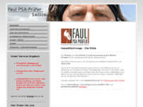 FAUL PSA-Prüfer website screenshot